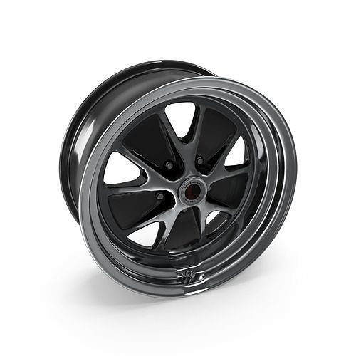Legendary Wheel Co Styled Alloy Wheel Cahrcoal Machined 3D model 7