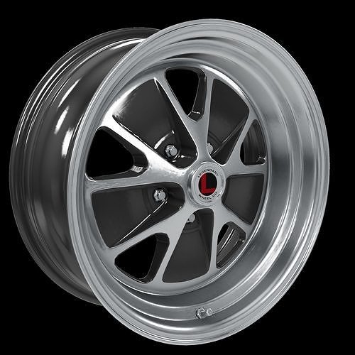 Legendary Wheel Co Styled Alloy Wheel Cahrcoal Machined 3D model 4