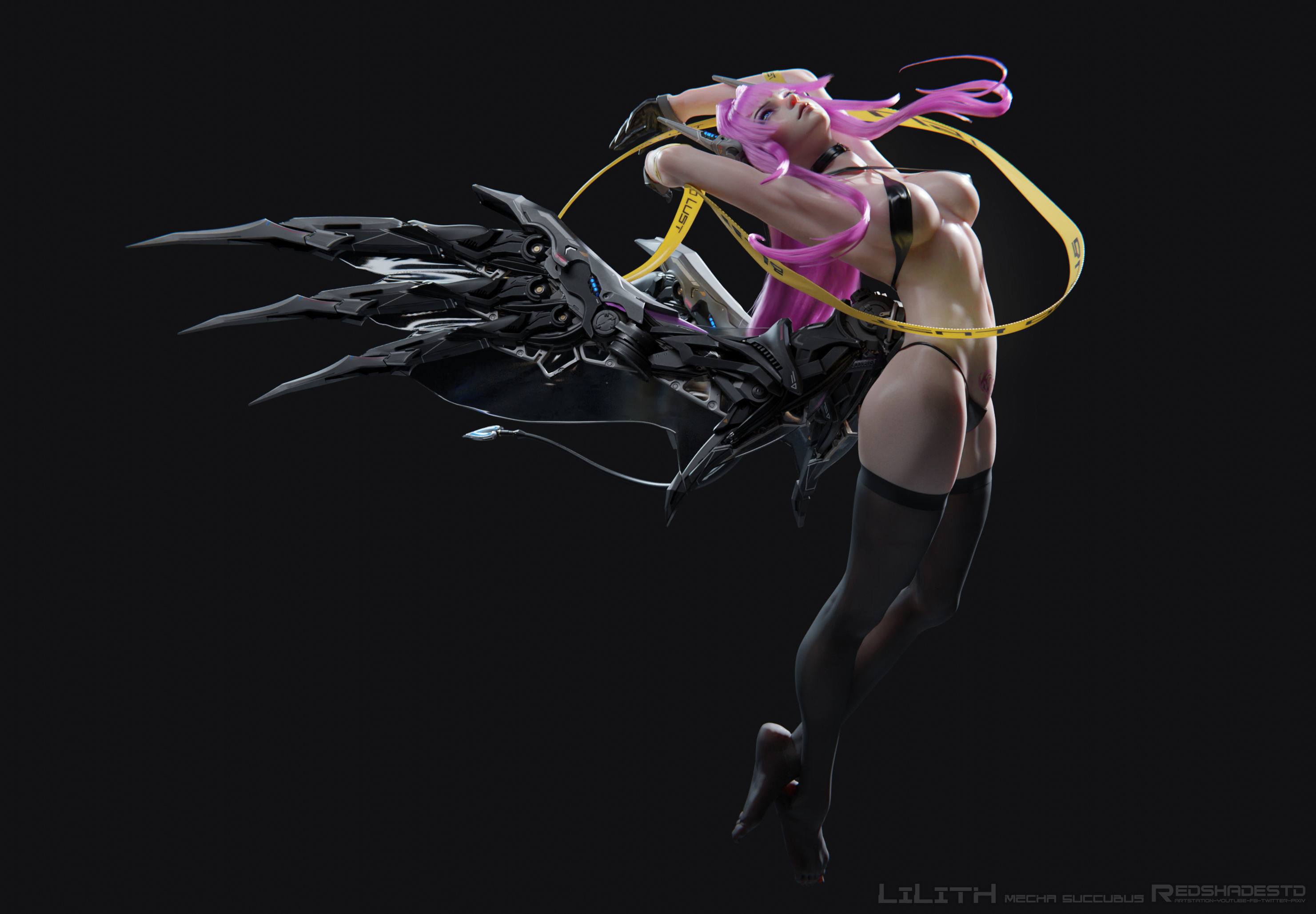 Lilith - Mecha Succubus Human Form Project Files 3D model_12