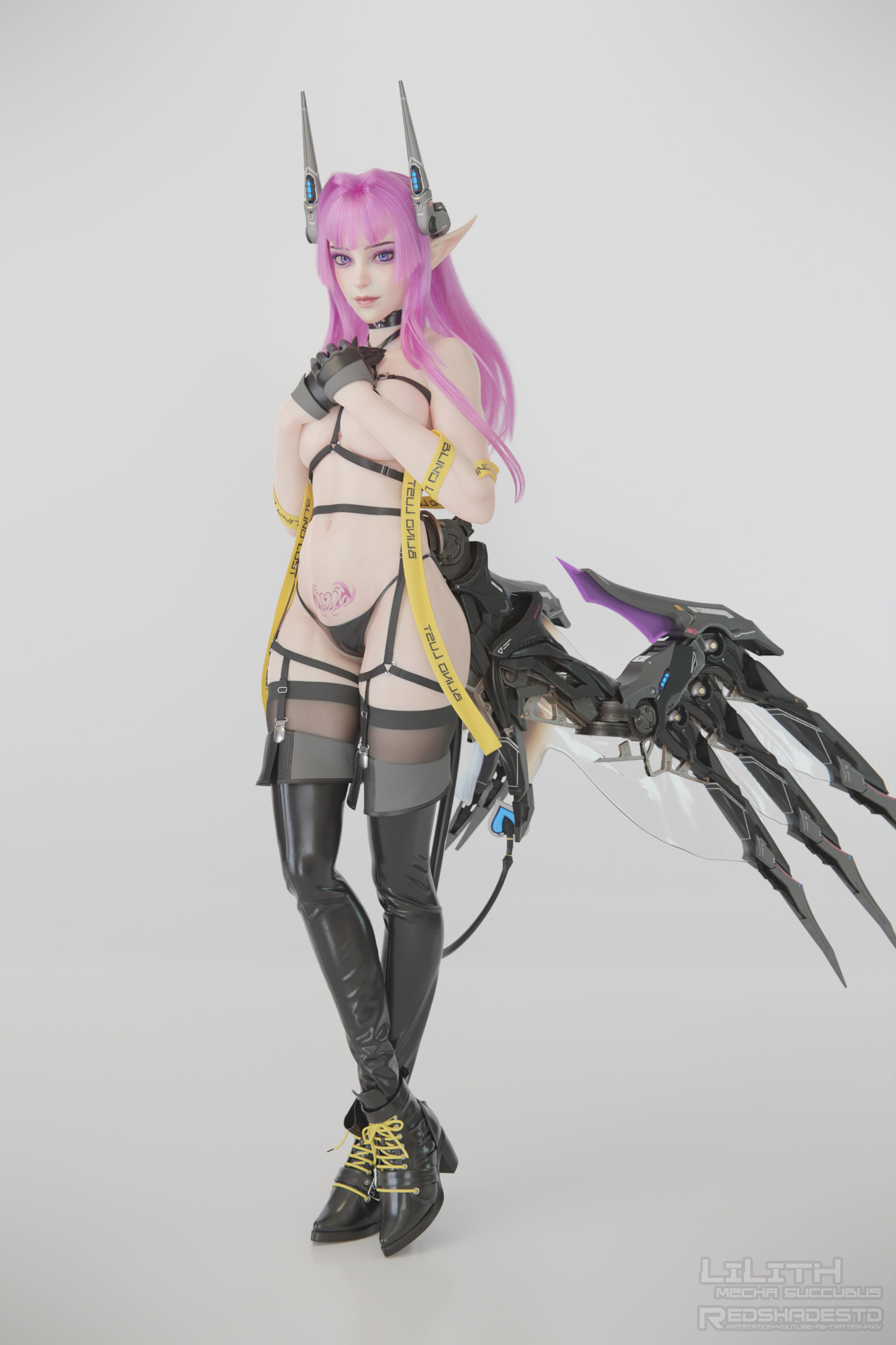 Lilith - Mecha Succubus Human Form Project Files 3D model_16