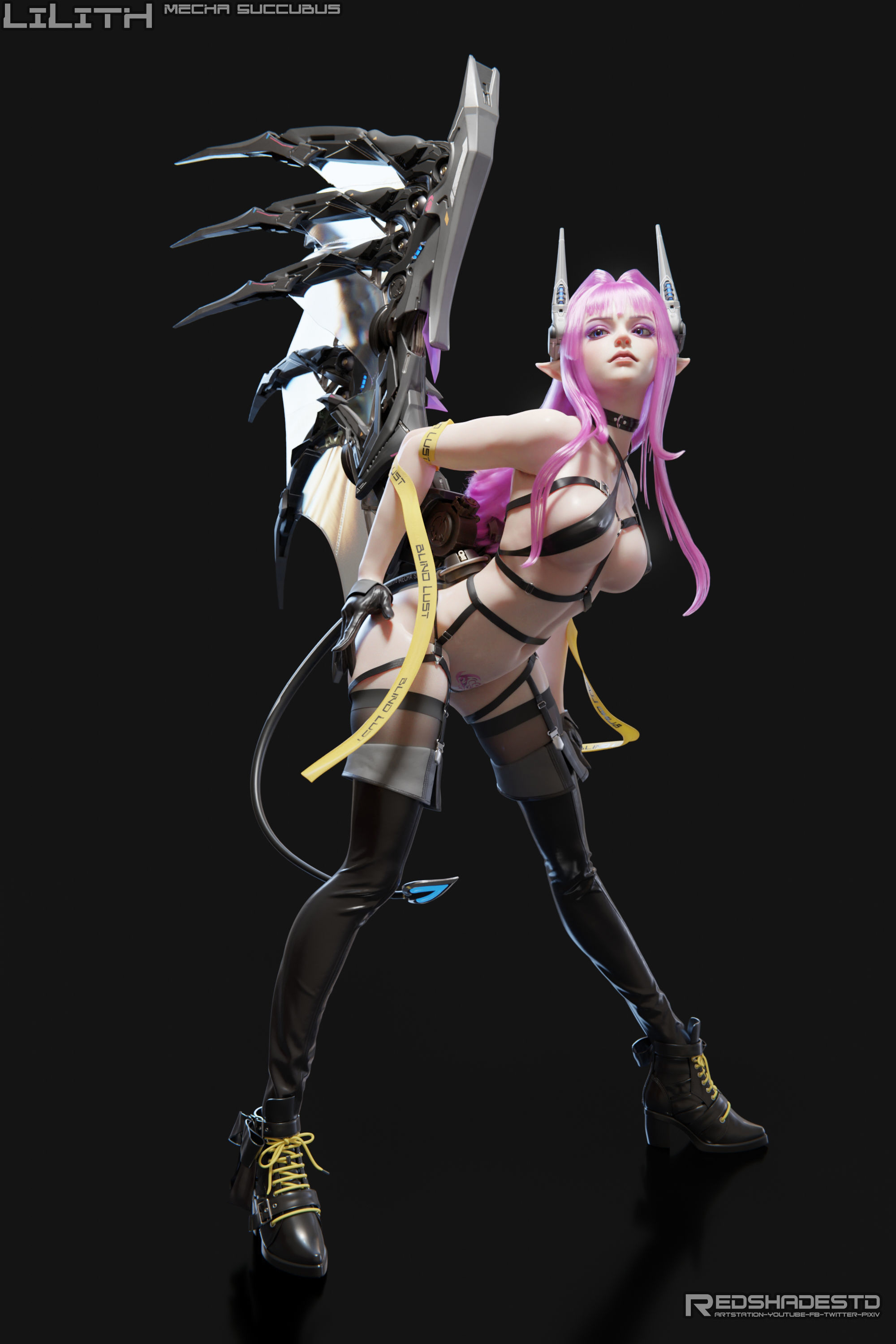 Lilith - Mecha Succubus Human Form Project Files 3D model_18