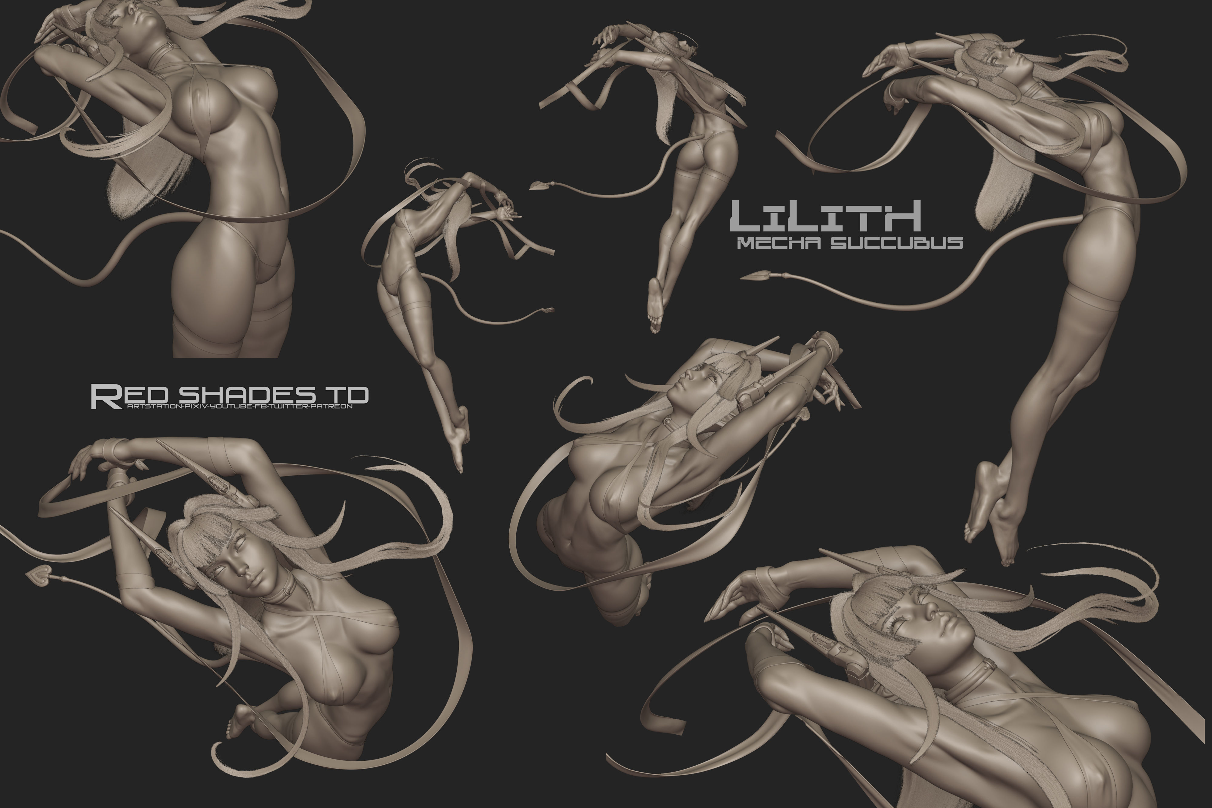 Lilith - Mecha Succubus Human Form Project Files 3D model_32