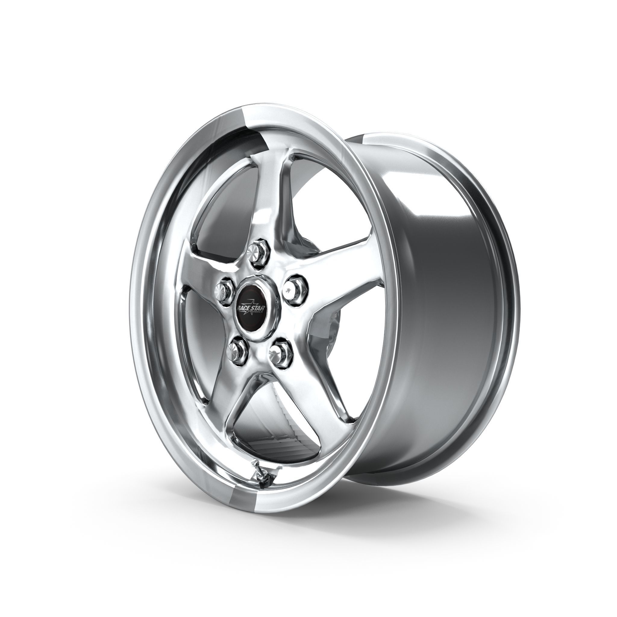 Race Star Industries Wheel Drag Star Polished 3D model | CGTrader