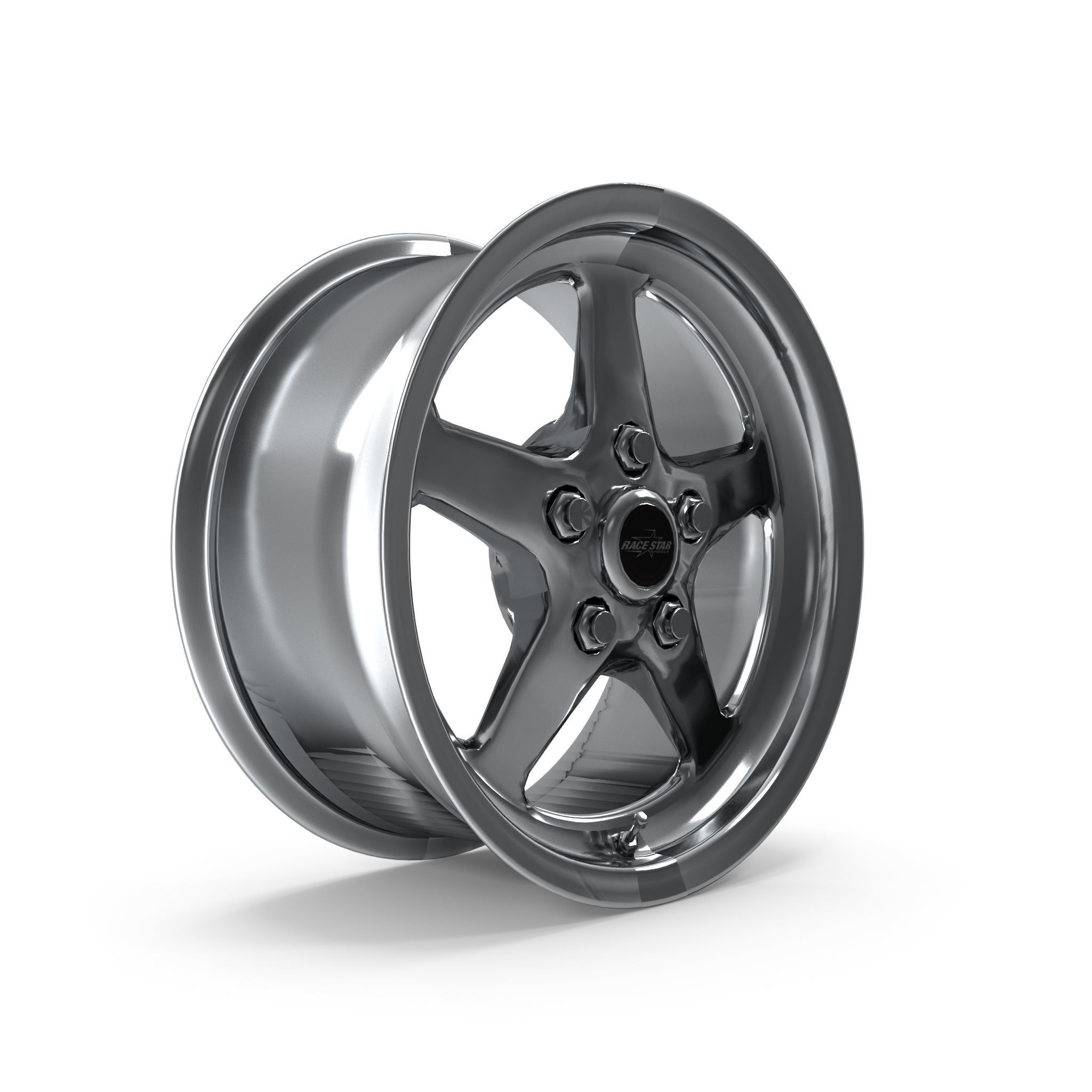 Race Star Industries Wheel Drag Star Polished 3D model | CGTrader