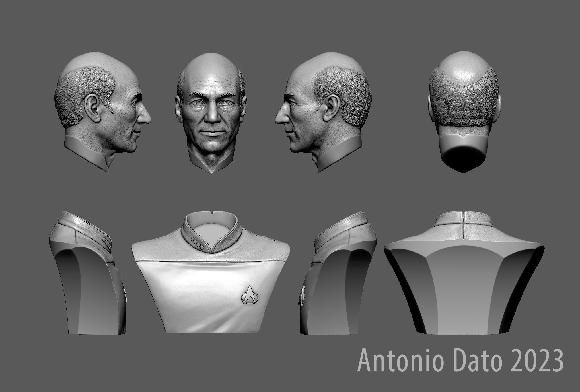 Picard Data and La Forge 3D Model Collection_17