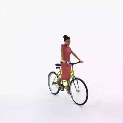May 28J bicycle bike African American Event Elegant Woman