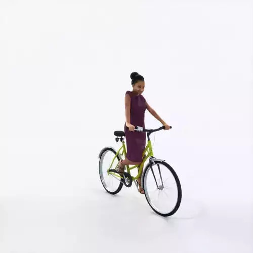 May 28F bicycle bike African American Event Elegant Woman