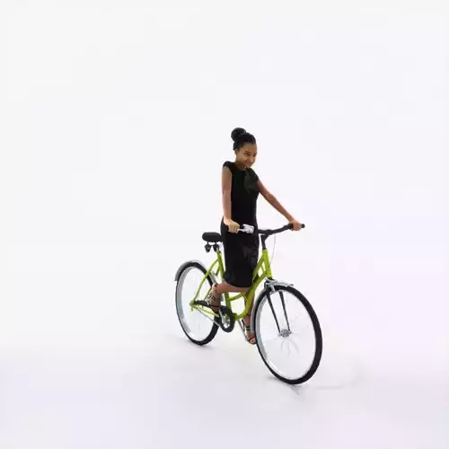 May 28B bicycle bike African American Event Elegant Woman