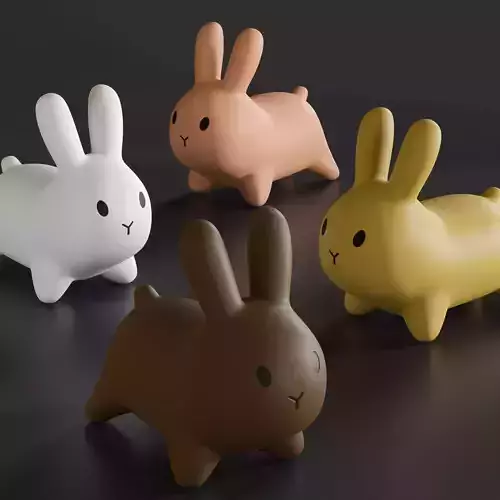 Cartoon Rabbit Stool