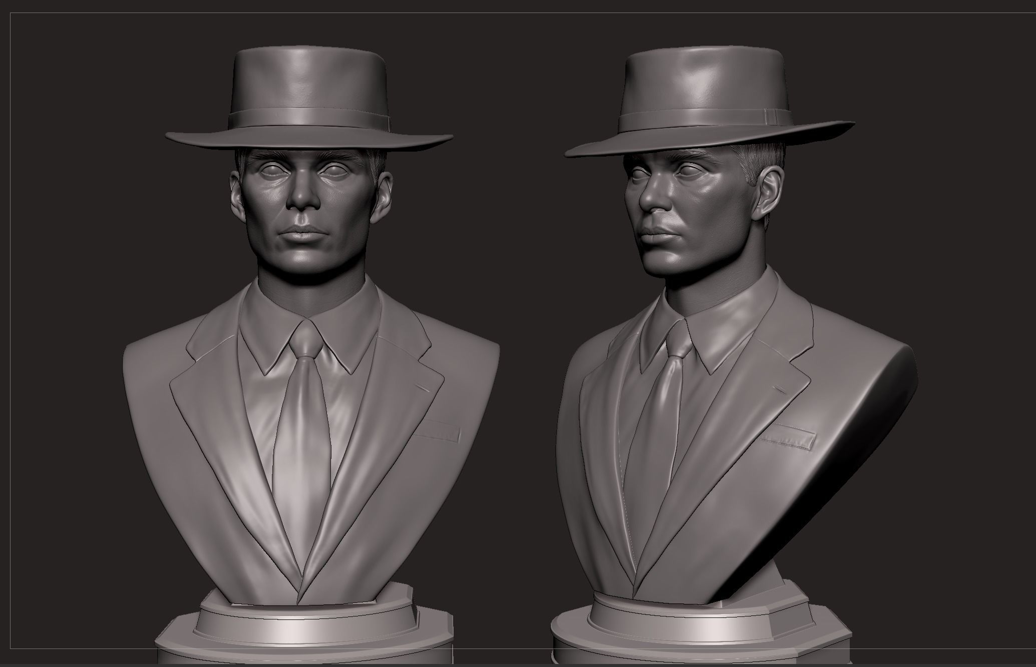 OPPENHEIMER- Cillian Murphy Bust 3D print model_5