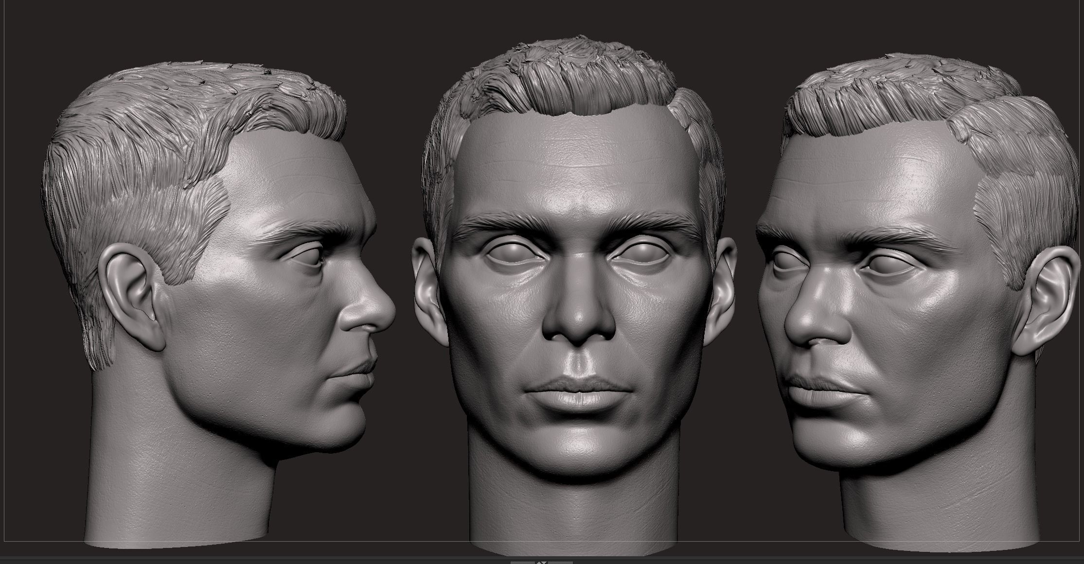 OPPENHEIMER- Cillian Murphy Bust 3D print model_15