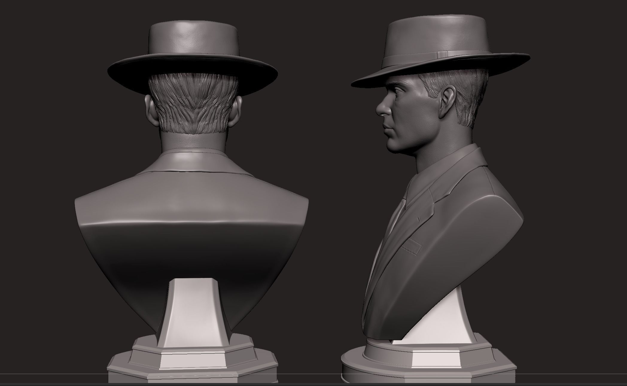 OPPENHEIMER- Cillian Murphy Bust 3D print model_11