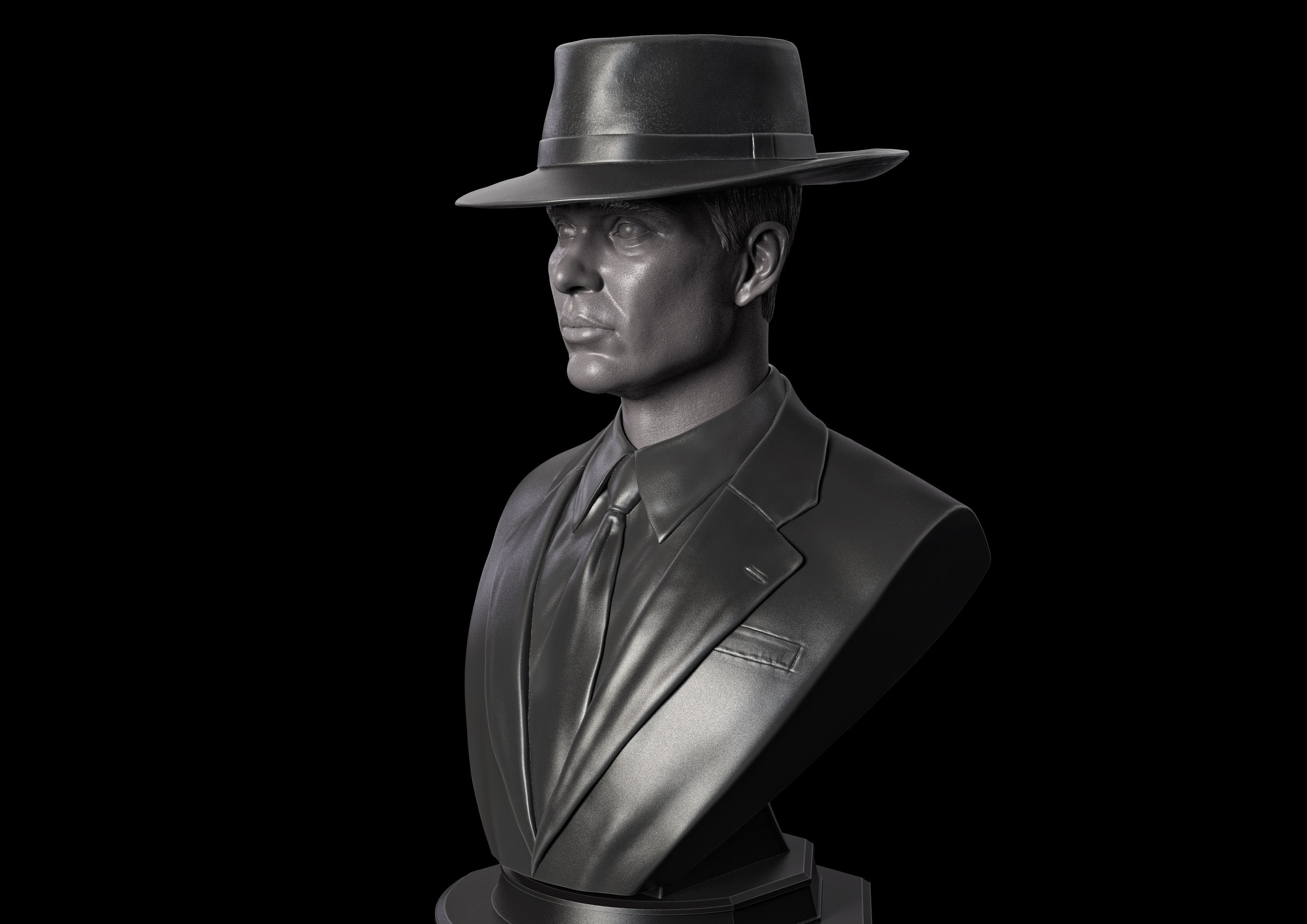 OPPENHEIMER- Cillian Murphy Bust 3D print model_3