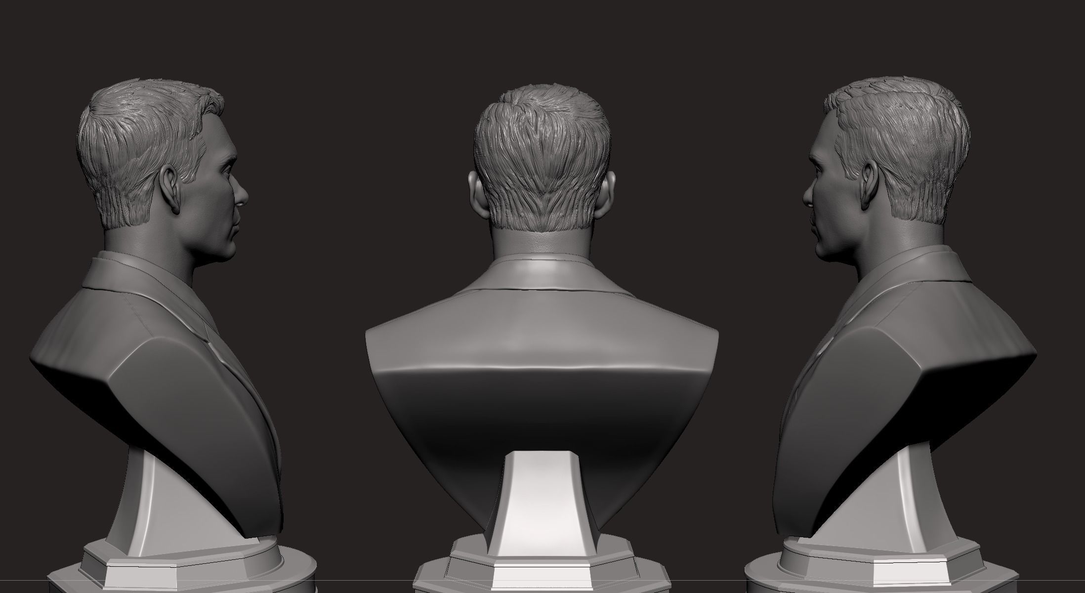 OPPENHEIMER- Cillian Murphy Bust 3D print model_14