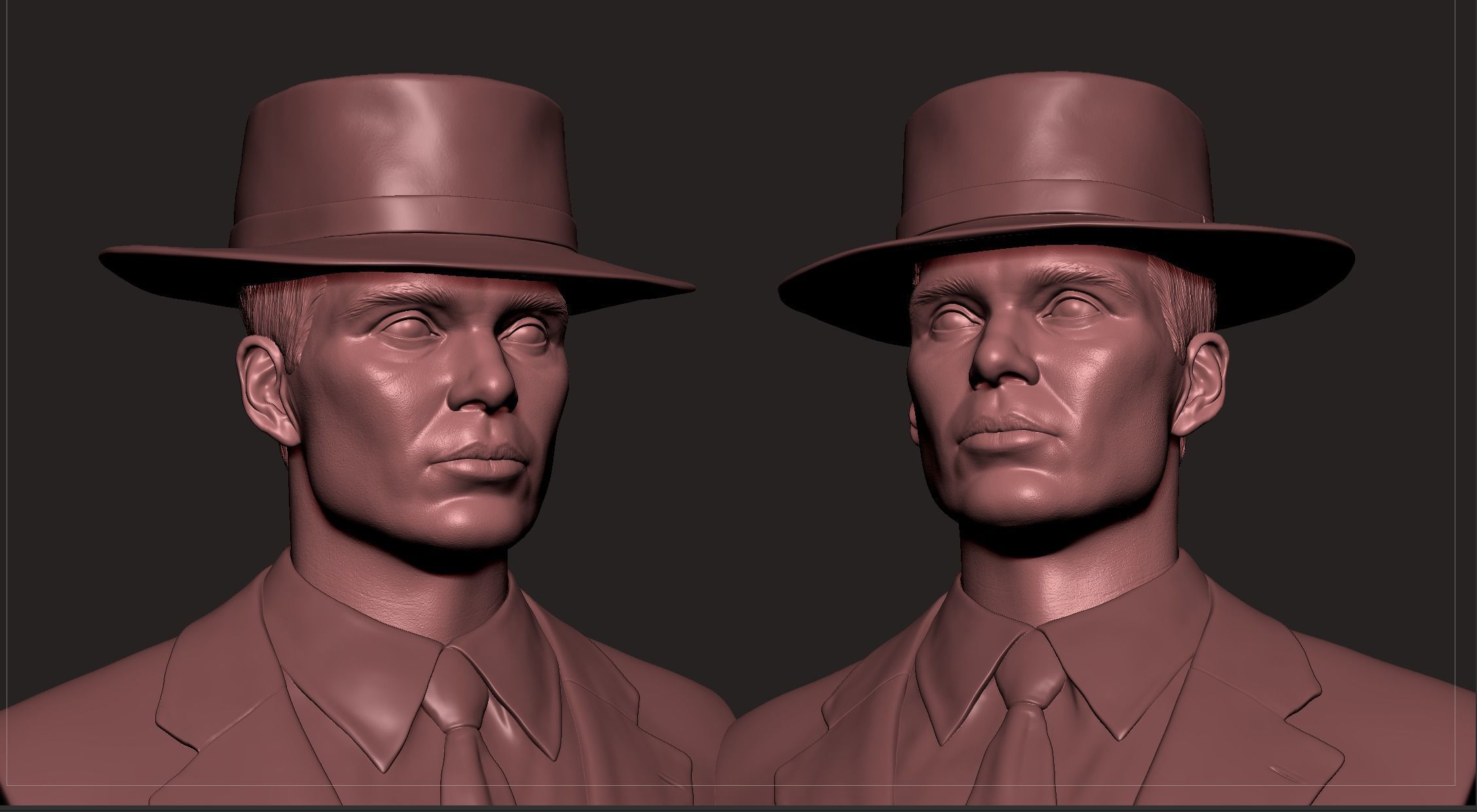 OPPENHEIMER- Cillian Murphy Bust 3D print model_9