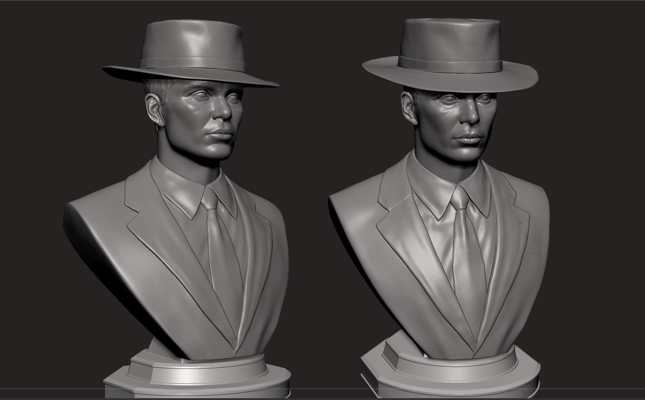 OPPENHEIMER- Cillian Murphy Bust 3D print model_13