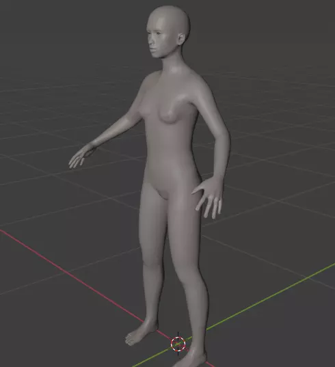 Female Basic Model 3D model_0
