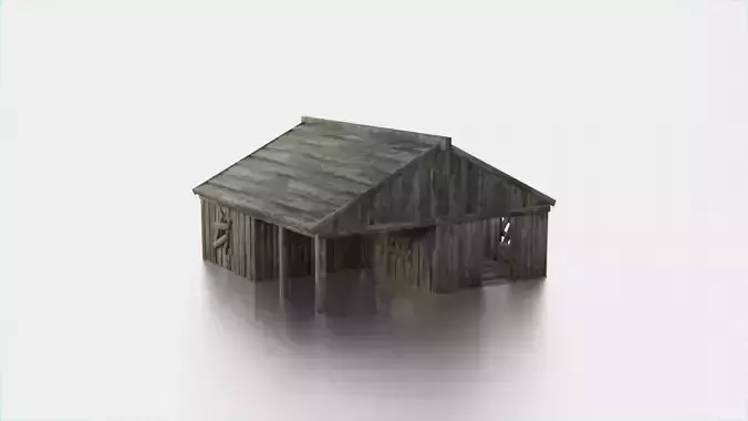 Old Wooden Medieval Building House 3