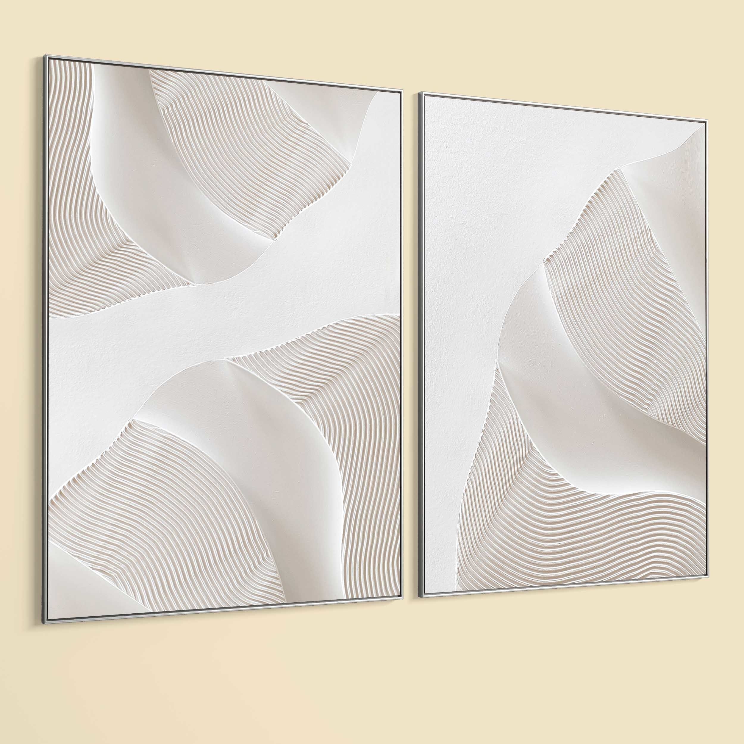 Plaster Two Photo Frame 392 Low-poly 3D model_6