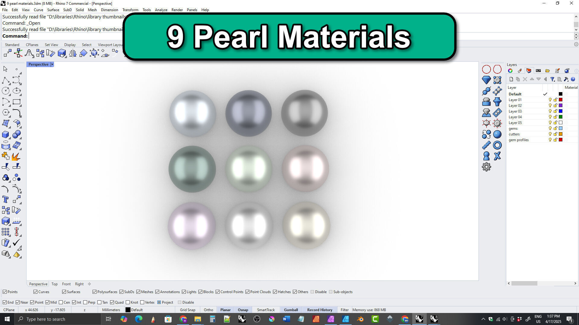 Jewelry Kit for Rhino 3D model_41