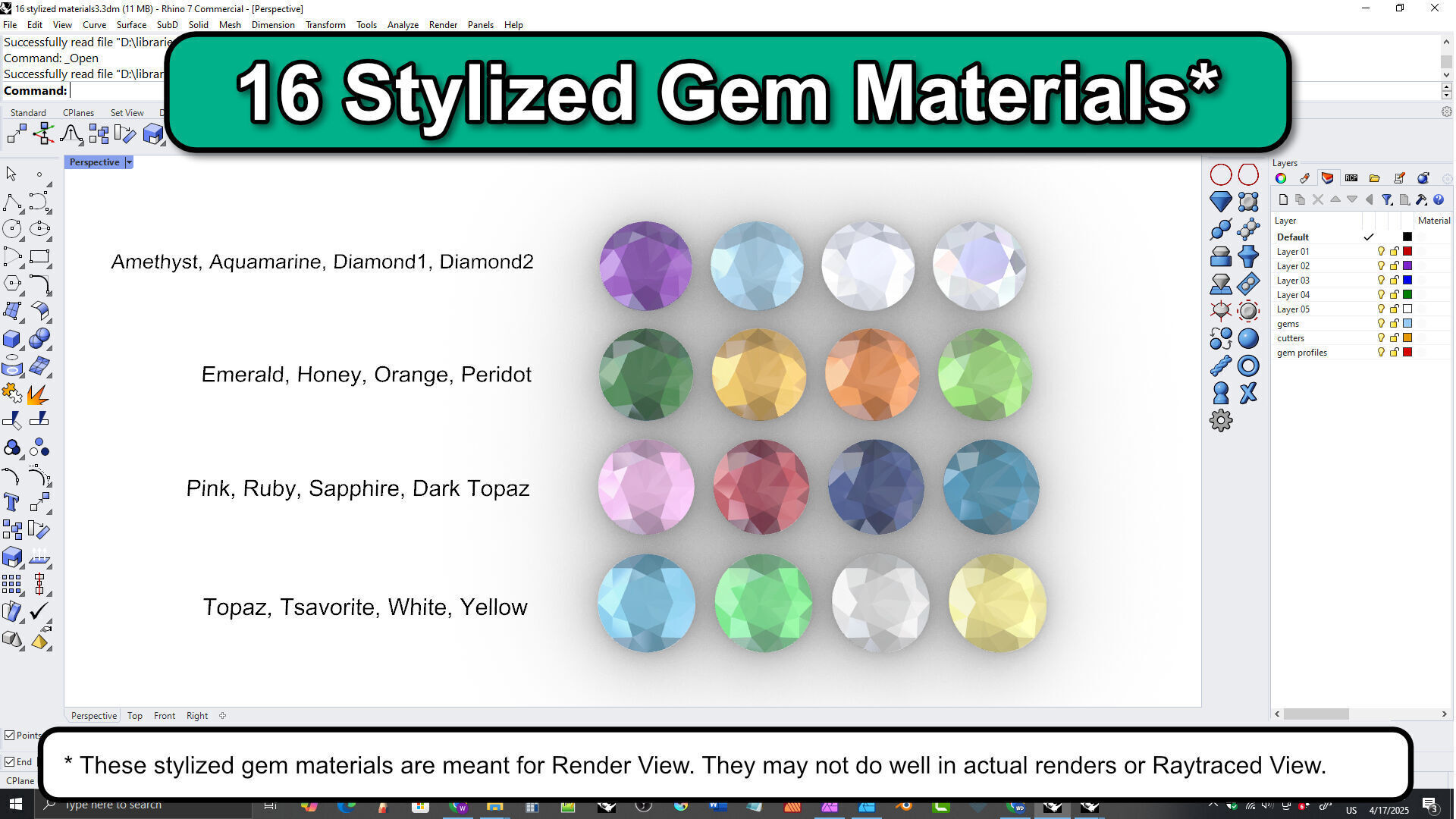 Jewelry Kit for Rhino 3D model_37