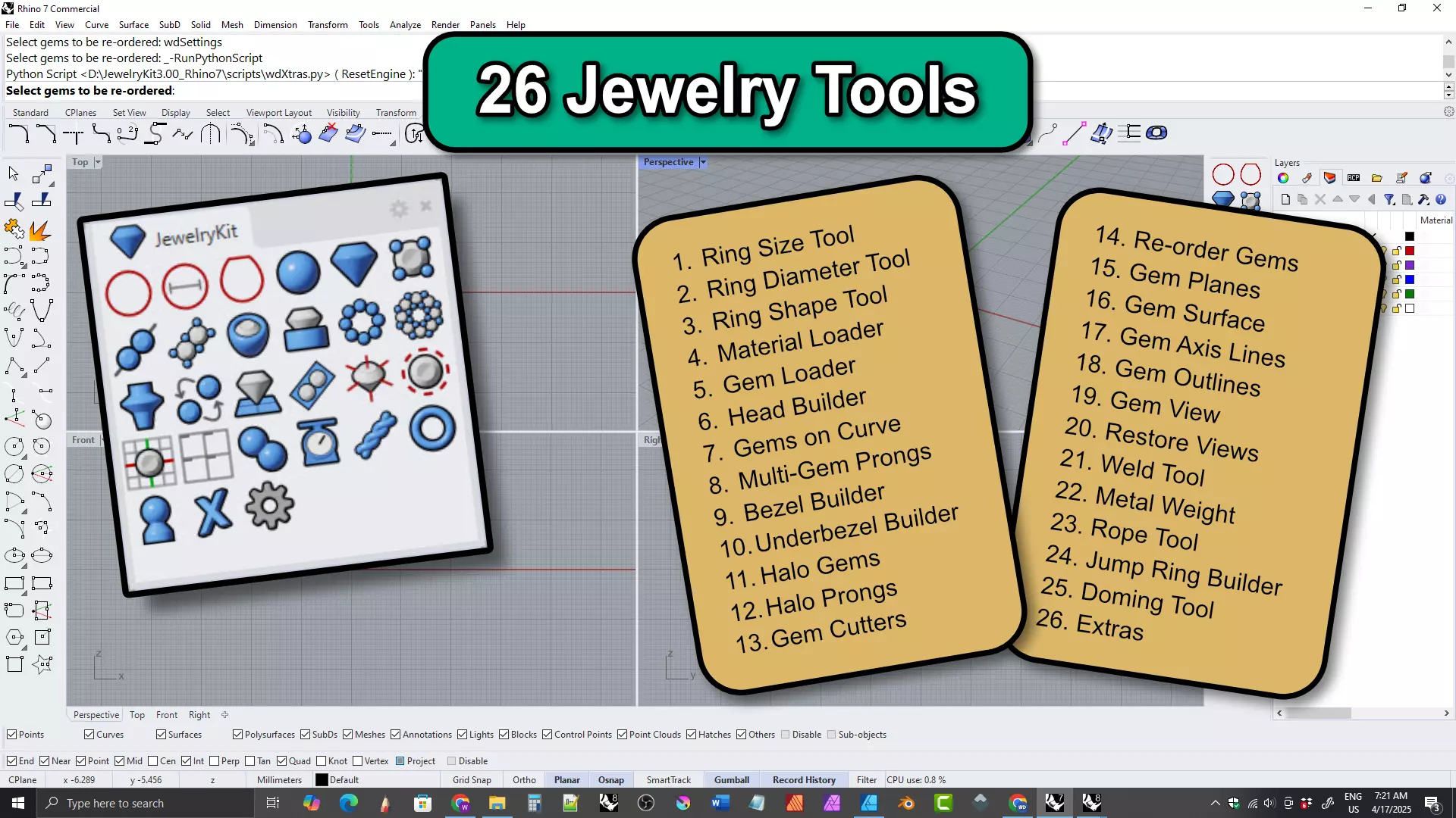 Jewelry Kit for Rhino 3D model_3