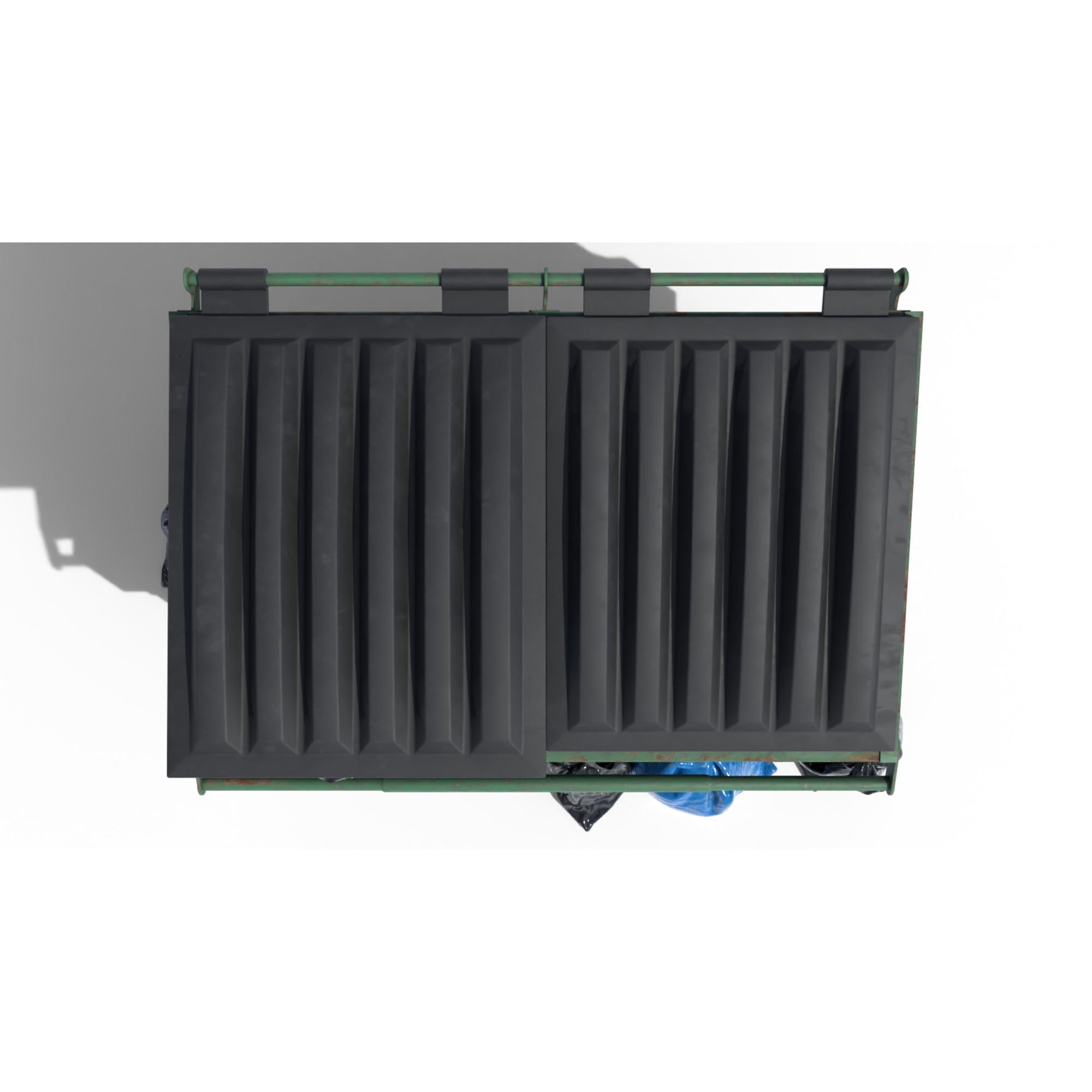 Garbage Dumpster with Bags 3D model_8