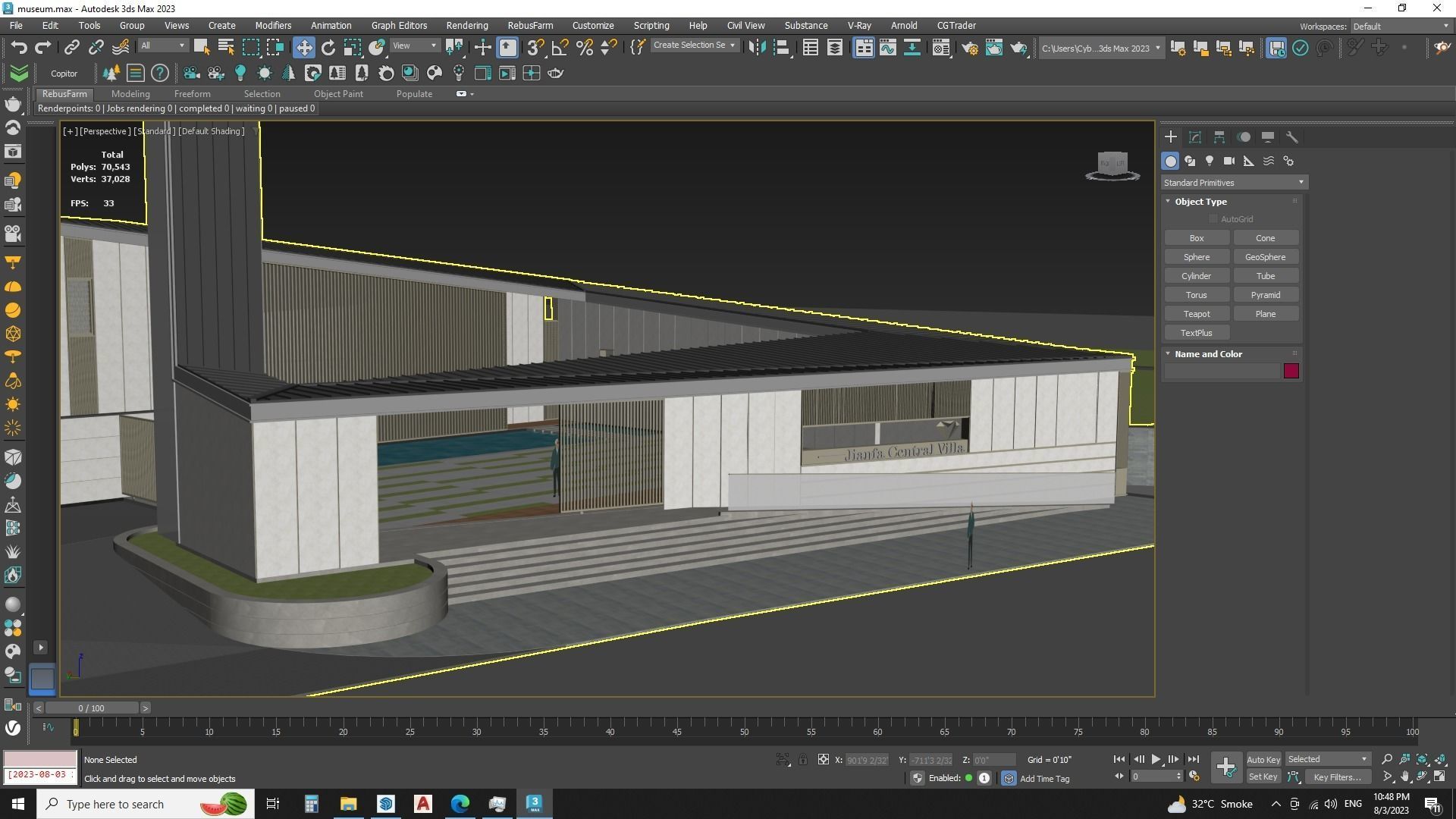 A Virtual Voyage in Contemporary Art - Museum 3D Model 3D model_13