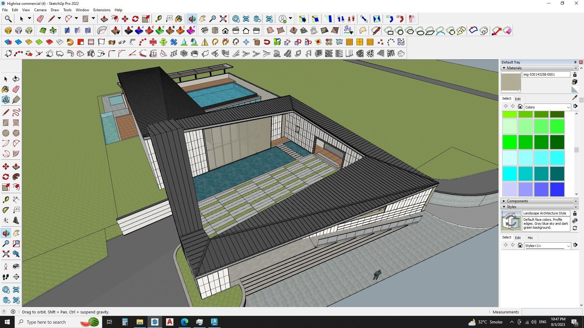 A Virtual Voyage in Contemporary Art - Museum 3D Model 3D model_3