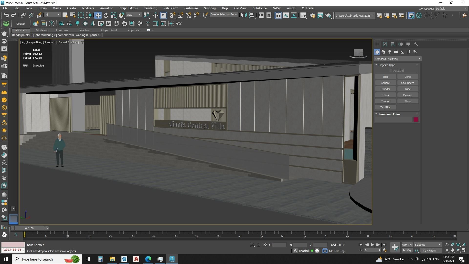 A Virtual Voyage in Contemporary Art - Museum 3D Model 3D model_12