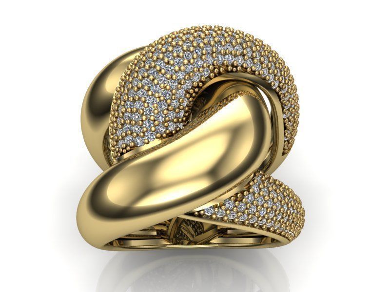 Gem Ring 3D print model_1