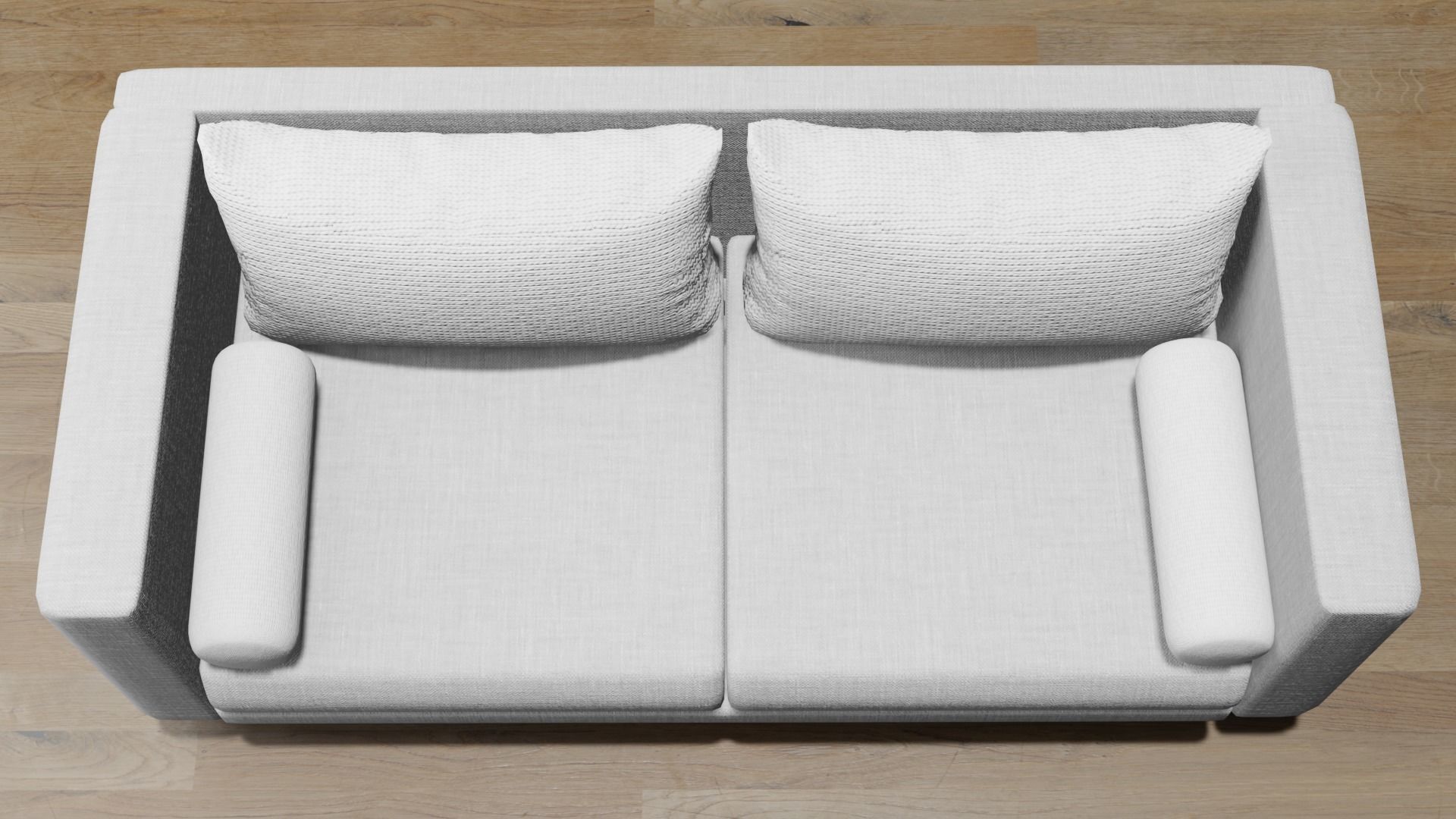 Double Armchair  3D model_1