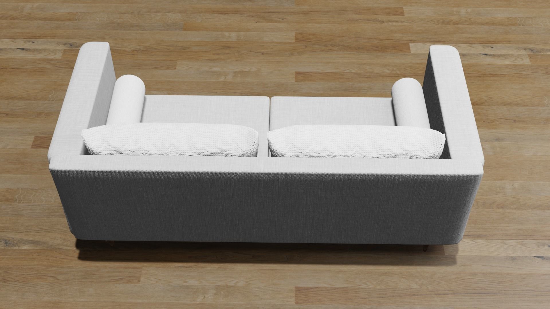 Double Armchair  3D model_4