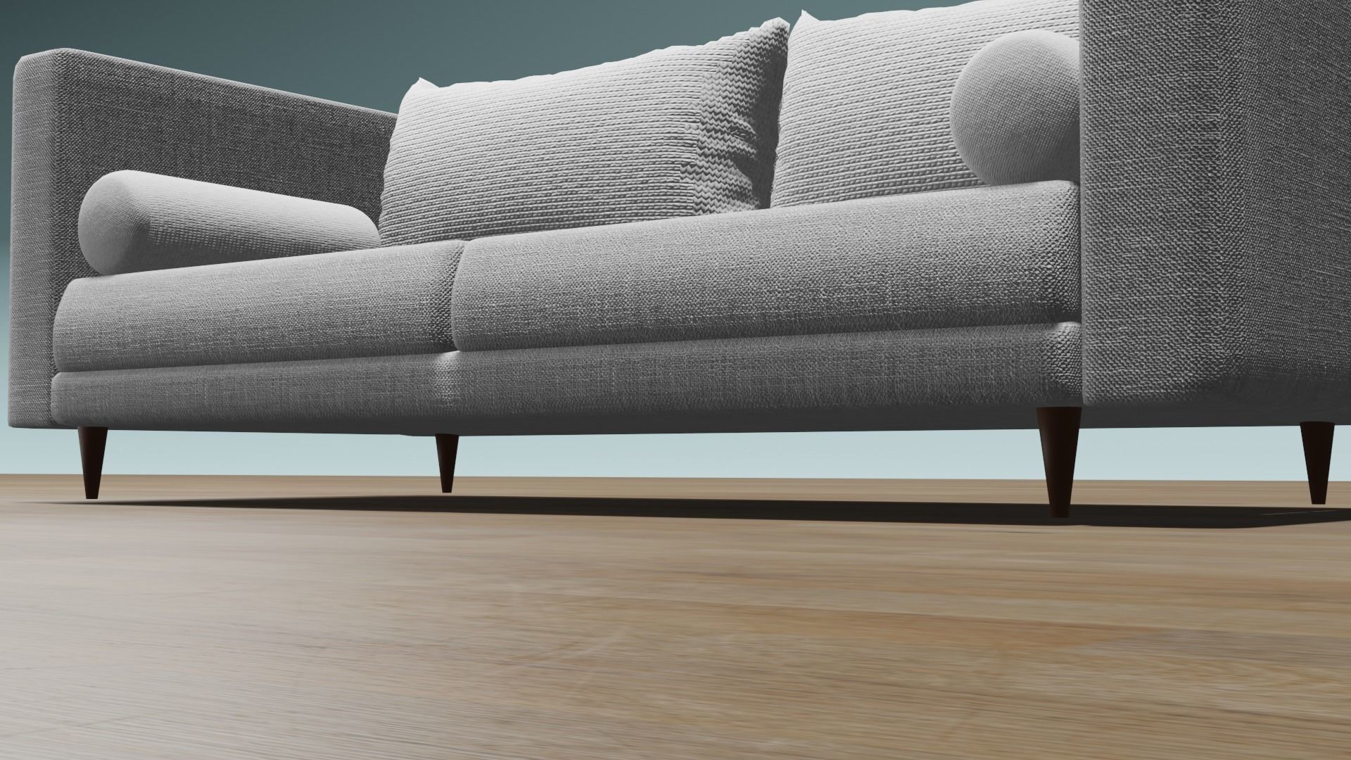 Double Armchair  3D model_5