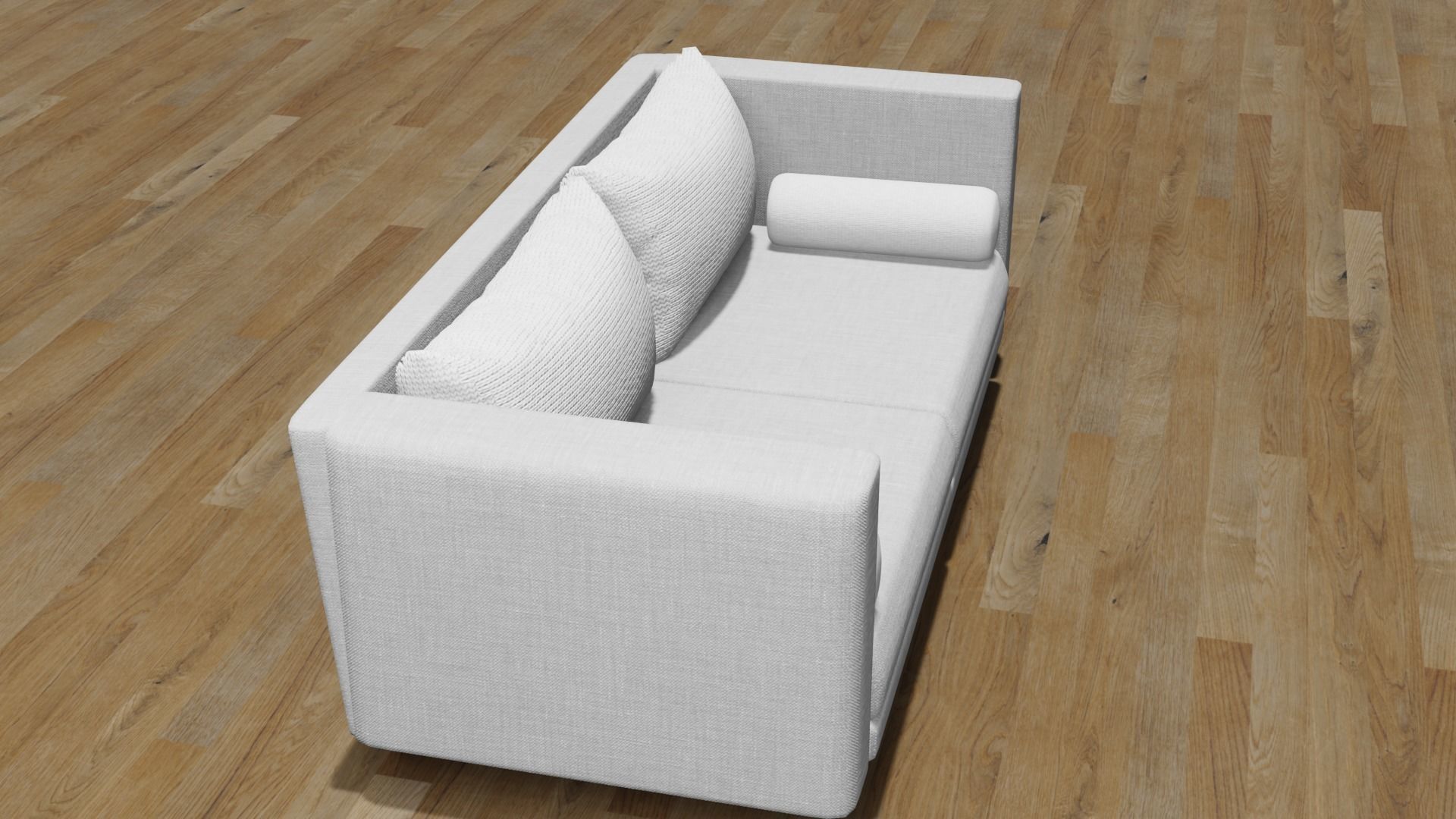 Double Armchair  3D model_3