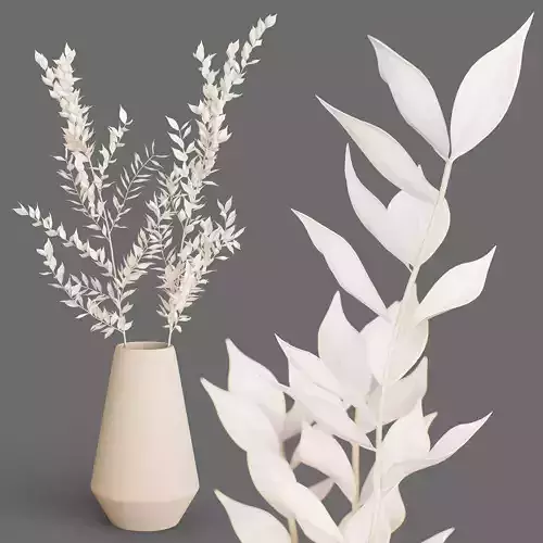 Decor branch Ruscus in a vase Set 61