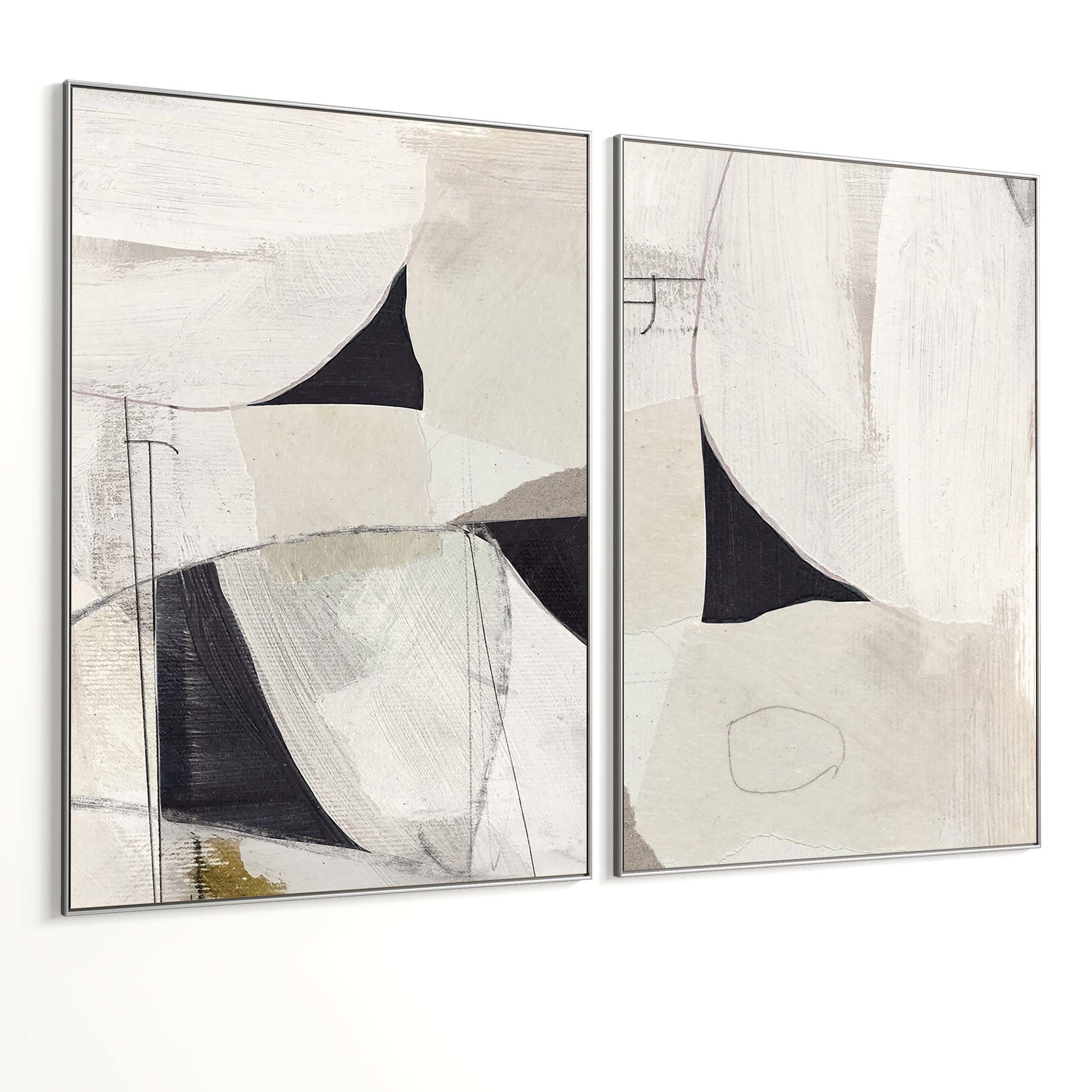 Plaster Two Photo Frame 393 Low-poly 3D model_4