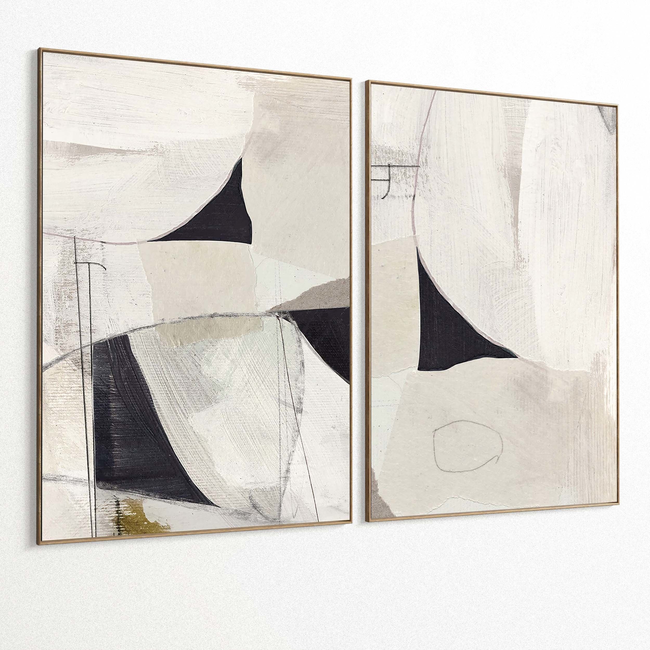 Plaster Two Photo Frame 393 Low-poly 3D model_1