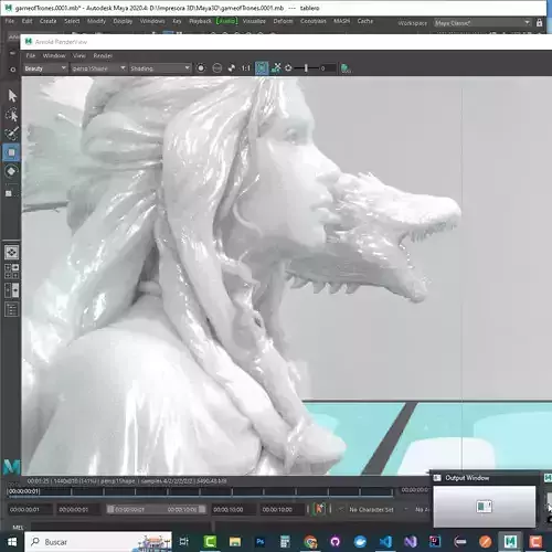 Queen Daenerys Targaryen - GOT - Chess 3D