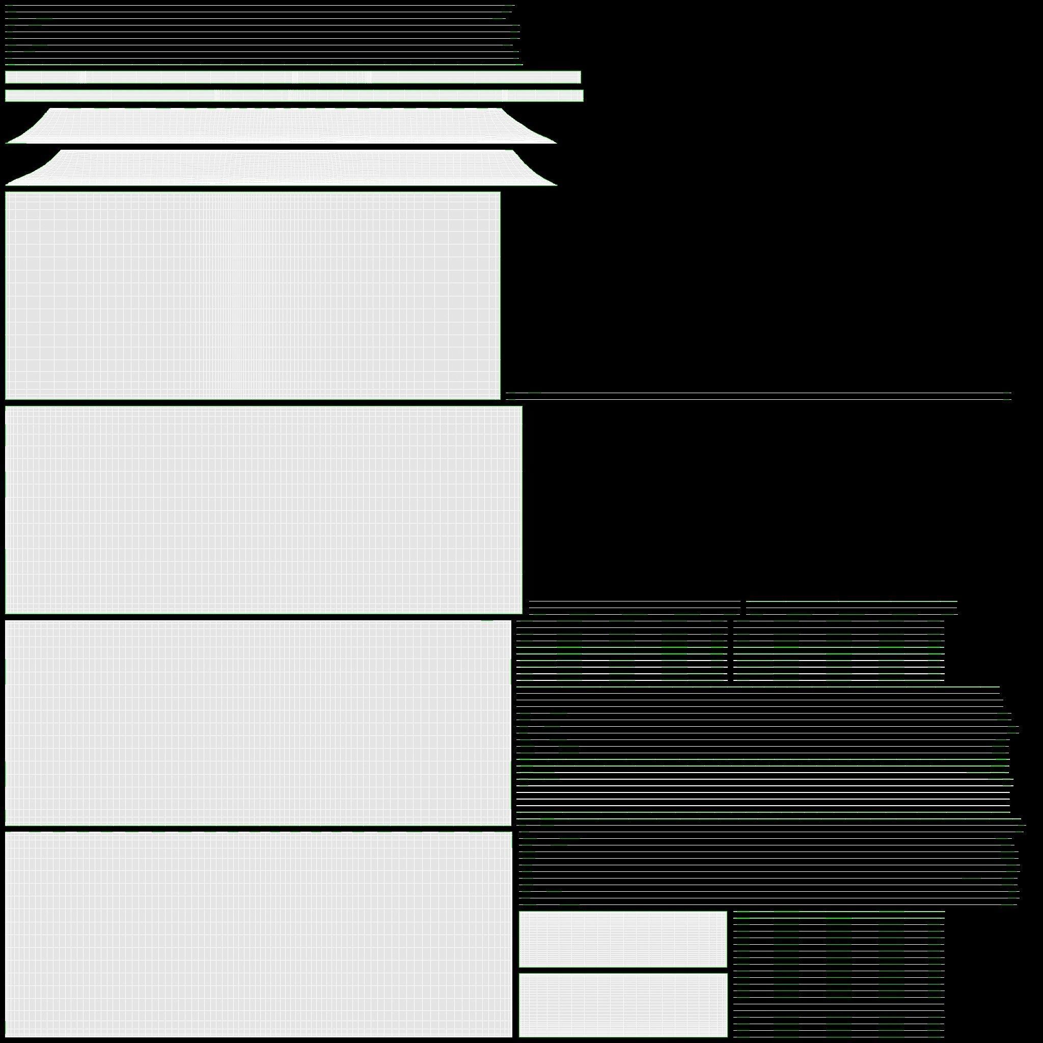 American dollars folded and tied 01 3D model_8