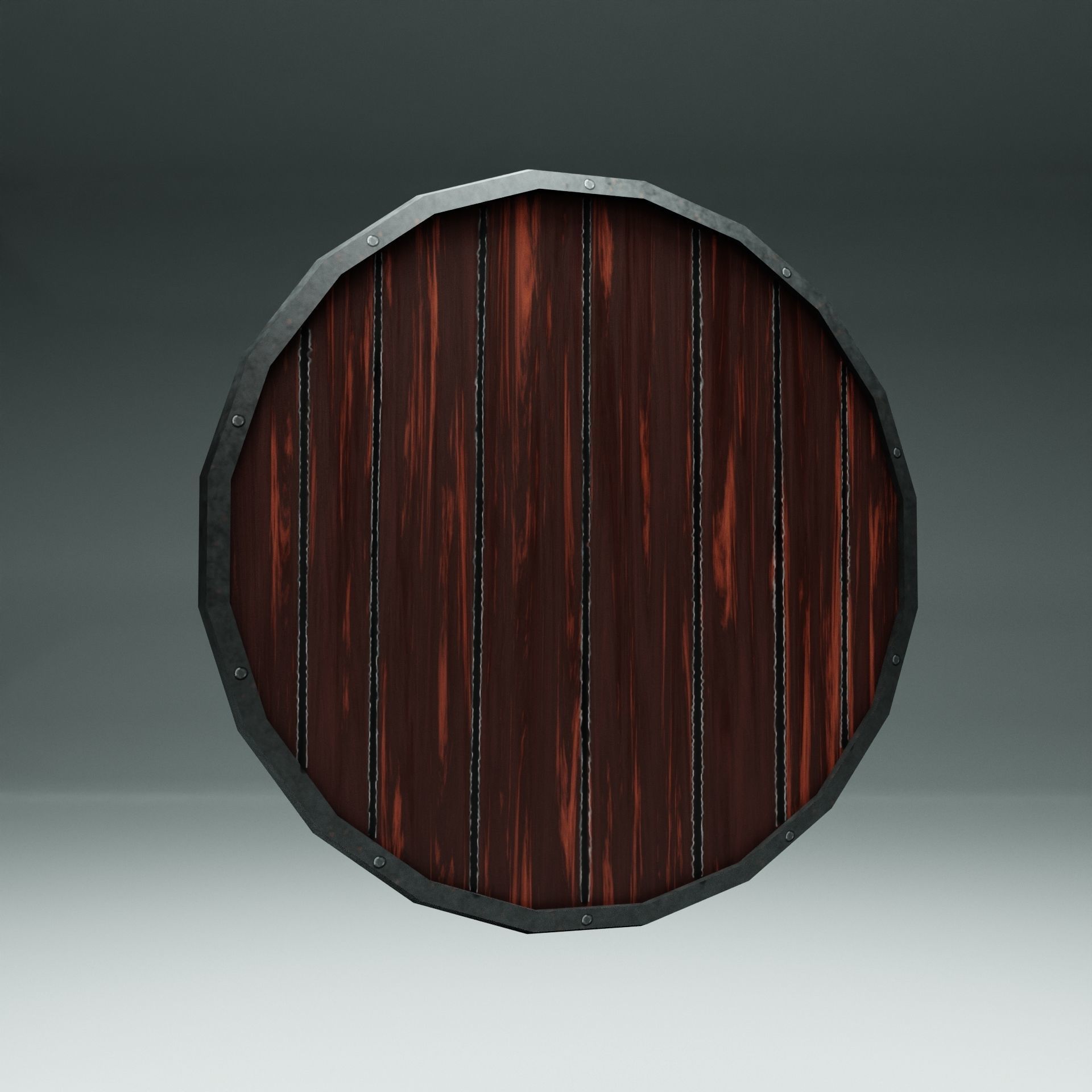 Viking Shield with Runes Print Free low-poly 3D model_5