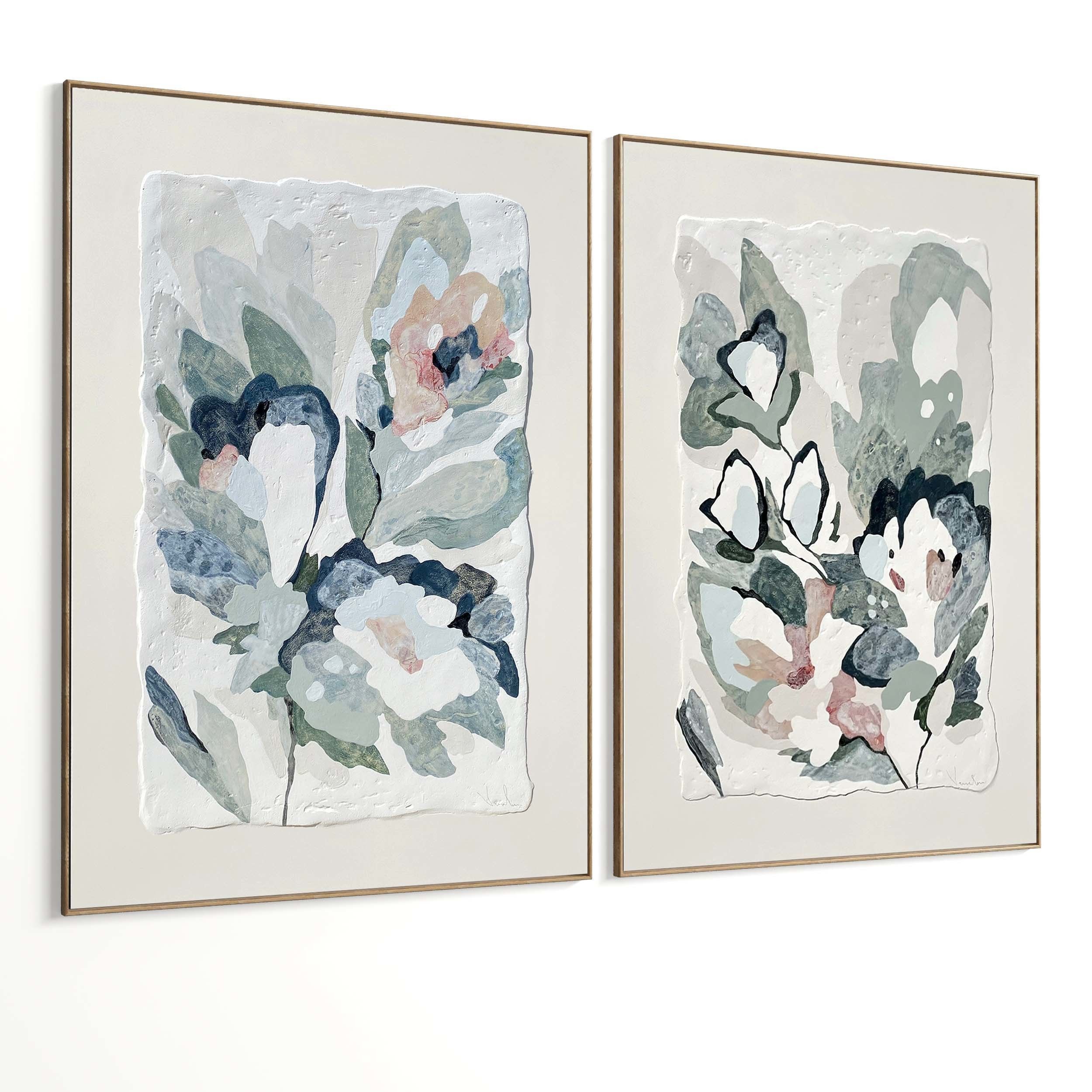 Plaster Two Photo Frame 395 Low-poly 3D model_1