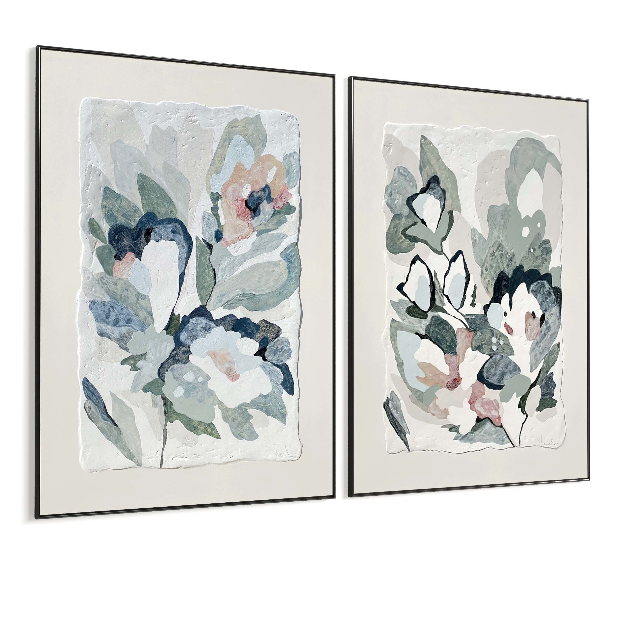 Plaster Two Photo Frame 395 Low-poly 3D model_5