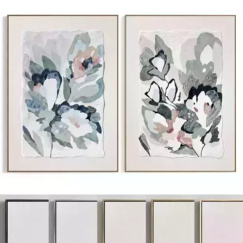 Plaster Two Photo Frame 395