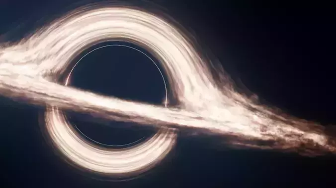 Black Hole Gargantua 3D model