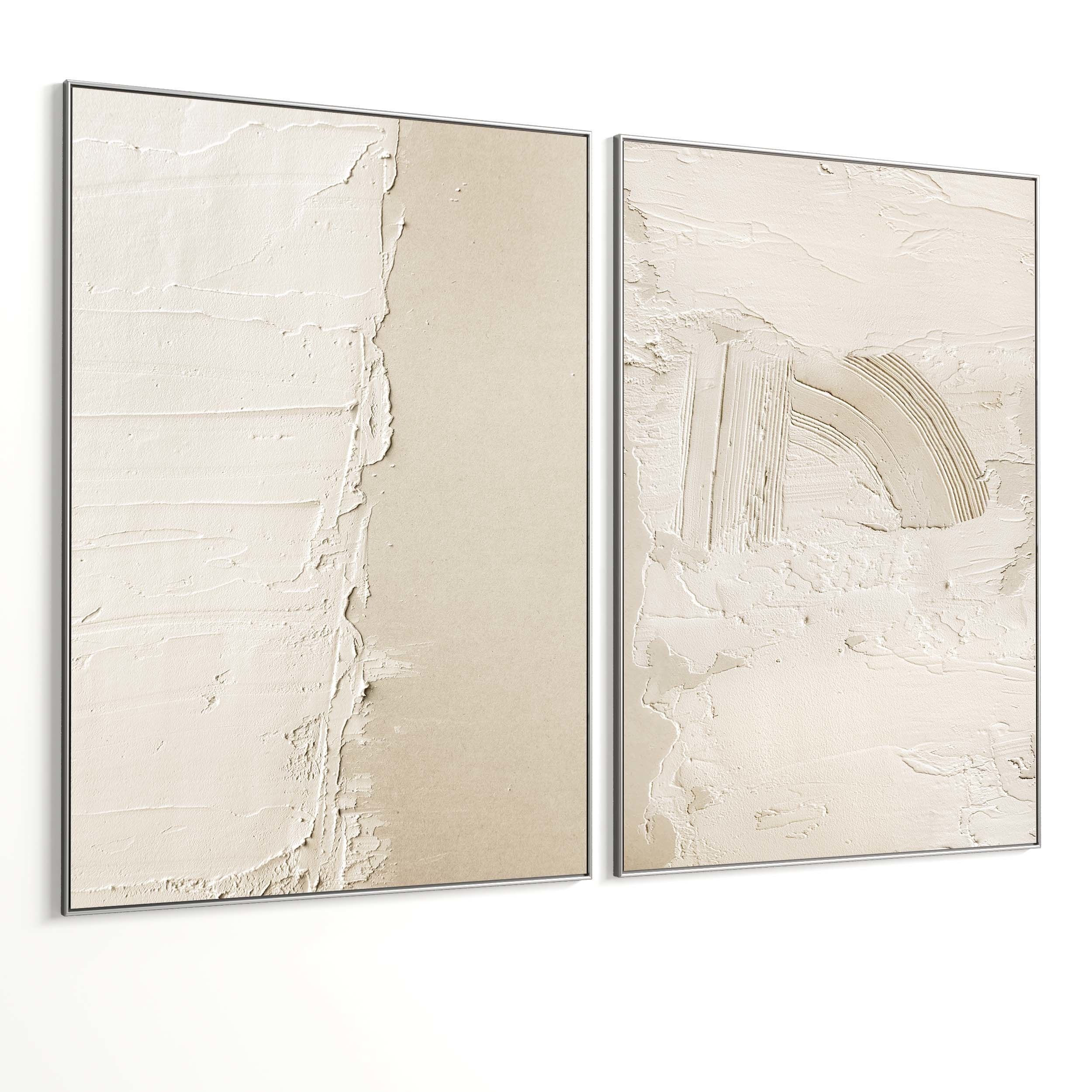 Plaster Two Photo Frame 396 Low-poly 3D model_4