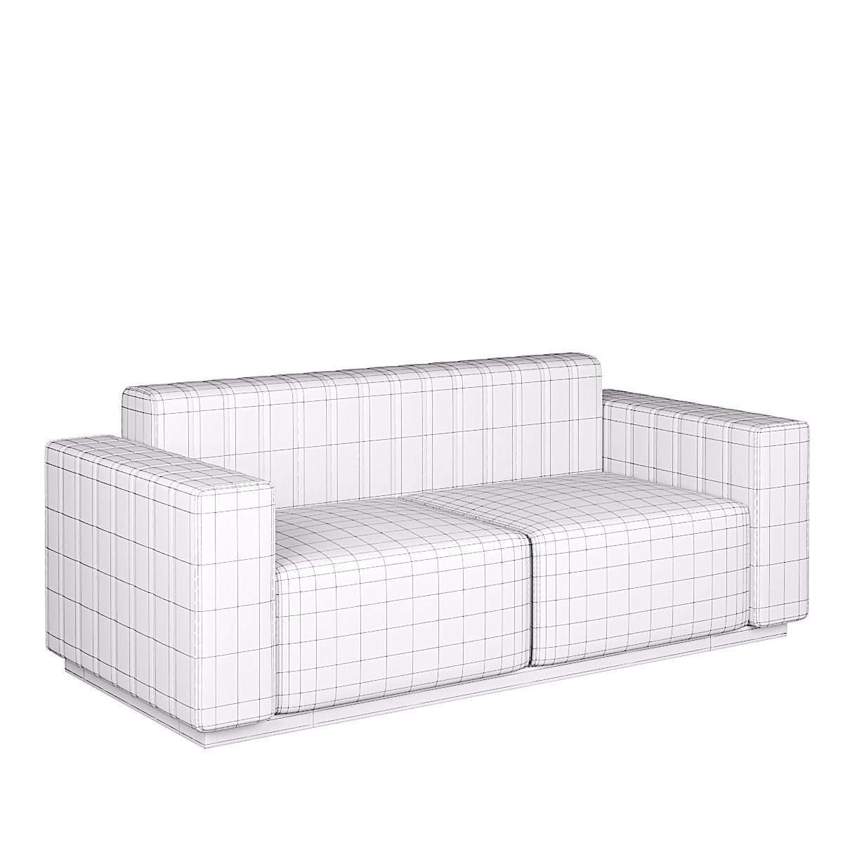 SOFA BARDI 2 Low-poly 3D model_4