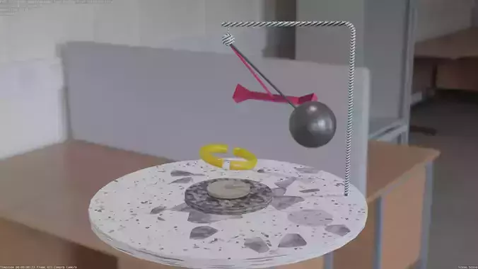 Loop pendulum animation Free low-poly 3D model