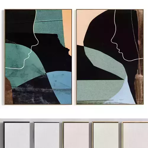 Plaster Two Photo Frame 399