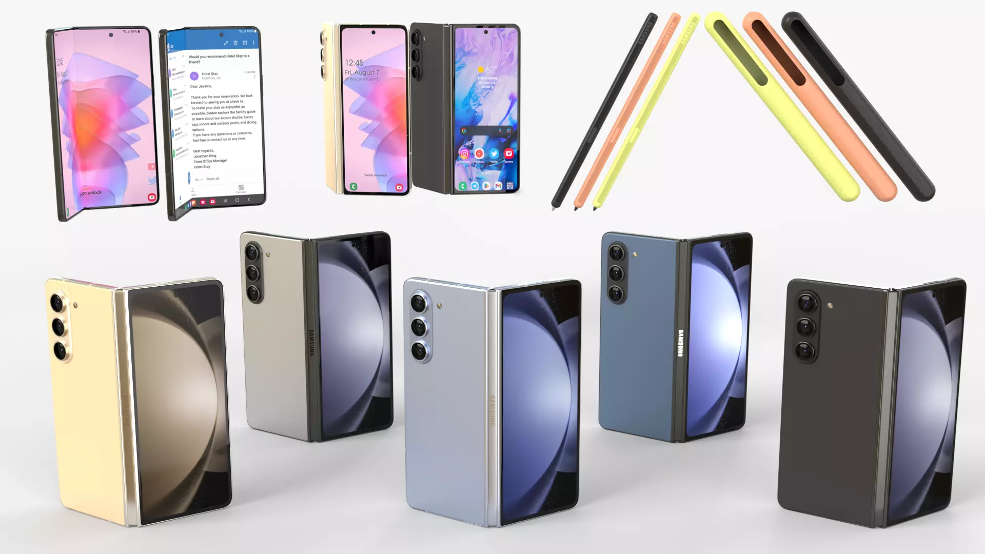 Samsung Galaxy Z Fold 5 3D model